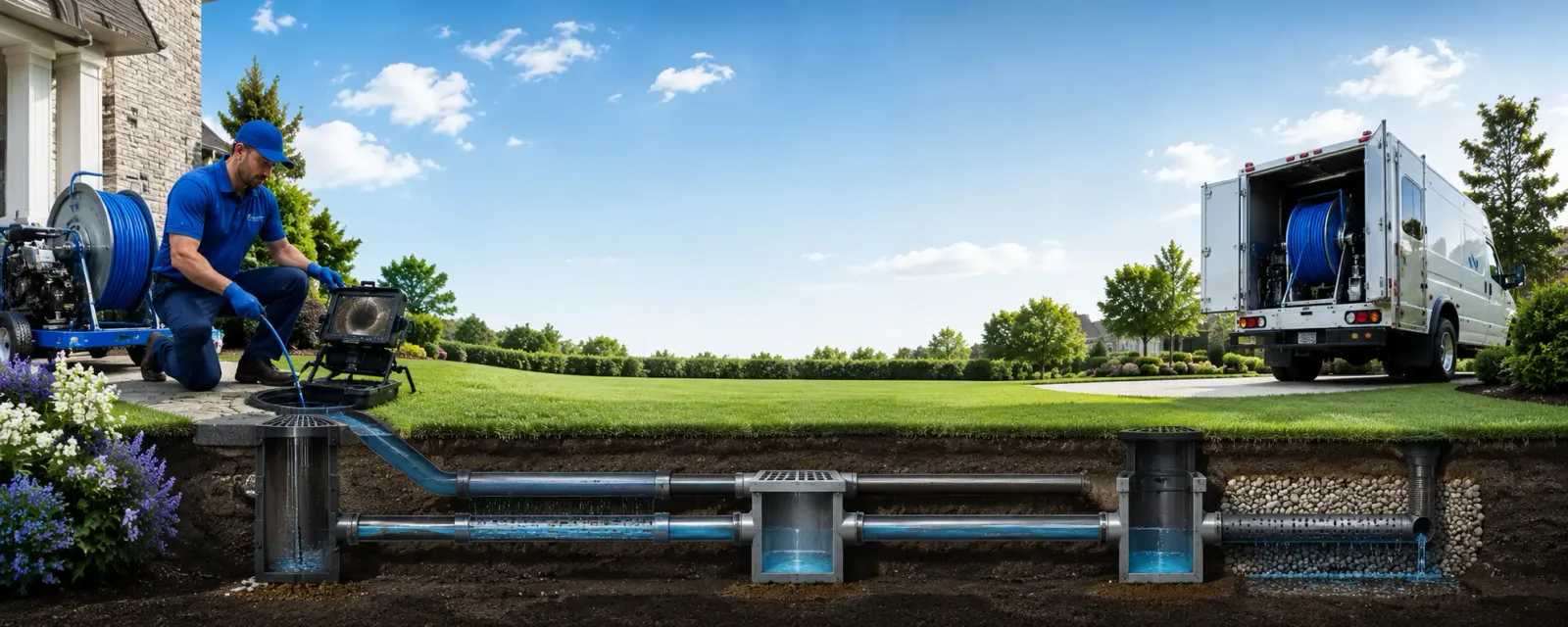 Outdoor drain cleaning information for Elk Grove, CA